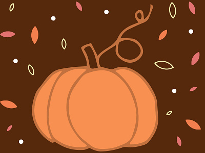 Happy First Day of Fall! children art cute design fall illustration print design pumpkin surface pattern design vector