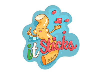 it Sticks! - al dente contest italia italy playoff rebound spaghetti sticker mule stickers