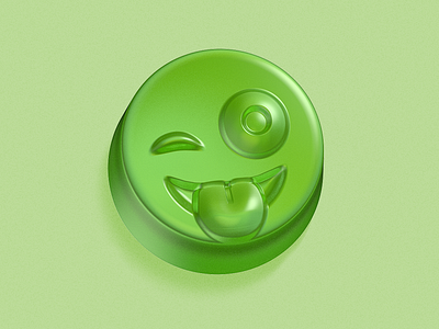 Mojimix Apple 3d c4d candy emoji hollywood illustration render