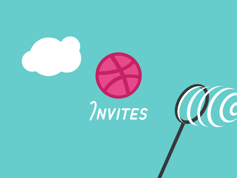 Two Dribbble Invites animation draft dribbble dribbble invite game giveaway invitation invitations invite invites prospect ticket