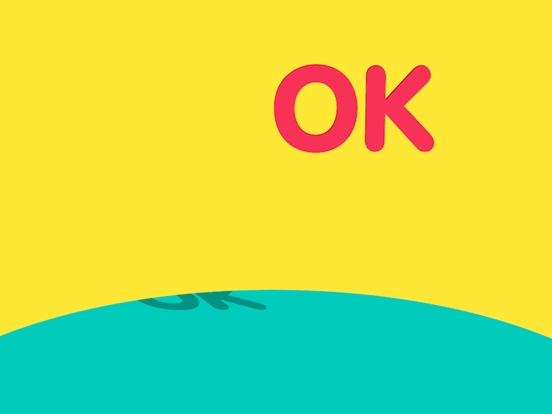 OK dude 3d animation icon idea playground sandbox word
