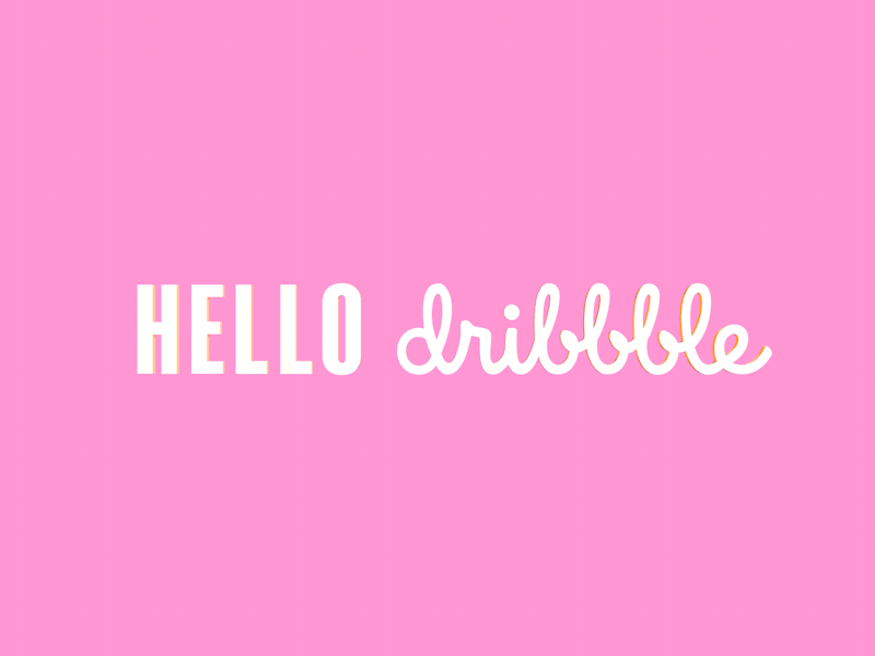 Hello Dribbble 1 Year Celebration + 3 x Invites! dribbble first shot invite invites