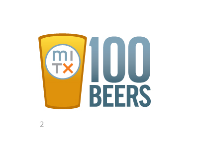 100 Beers Event Logo Concepts beer logo mitx