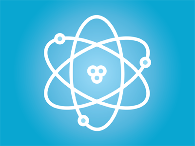 Unit of Matter atom electron icon illustration neutron nucleus proton