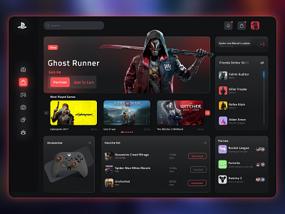 Gaming hero page ui template design dashboard gamedesign gamingplatform gamingportal gamingui landingpage uitemplate uiux uxdesign website