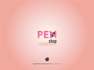 Pen Shop - Logo Design book design logo market notebook pen pencil shop