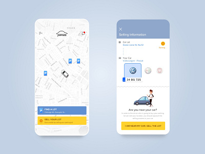 Yanas - Easy Parking App UIX Design