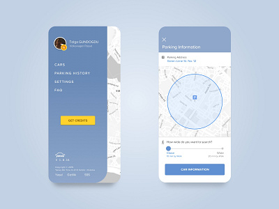 Yanas - Easy Parking App UIX Design