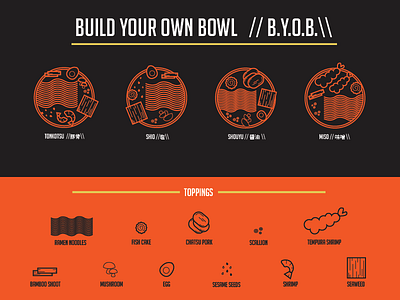 Build Your Own Ramen Menu