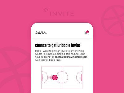 Chance to get Dribbble Invite