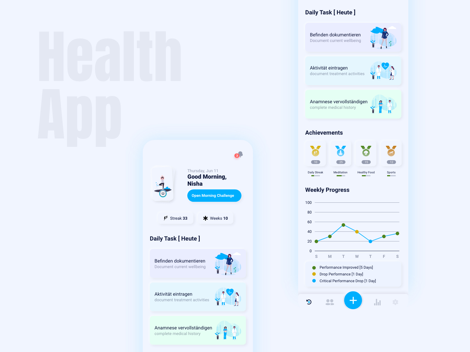 Health App UI/UX Design by Ngima Sherpa on Dribbble