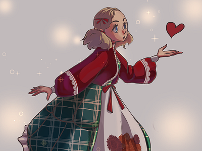 Xmas girl design