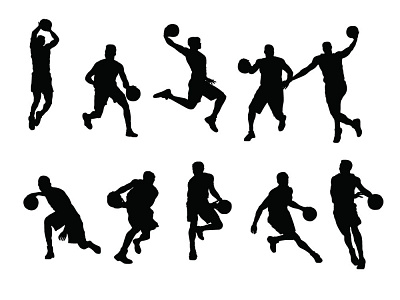 Beach volleyball players vector silhouette illustration isolated people activity silhouette voll