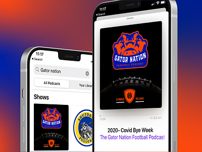 Gator Nation Football Podcast identity system - V1