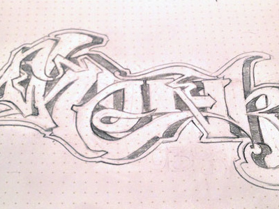 Thenk blackbook drawing graffiti lettering sketch type typography