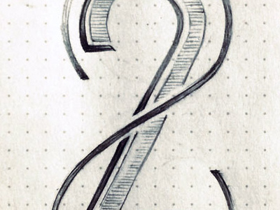 Twos drawing letters numbers sketch two twos type typography