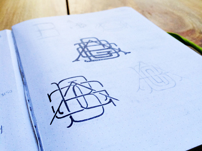 Bay Area Coffee Guild monogram sketches bay area coffee drawing lettering letters monogram sketch typography