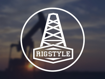 RIGSTYLE logotype concept design gas industry logo logotype oil oil derrick oil industry oil rig rig