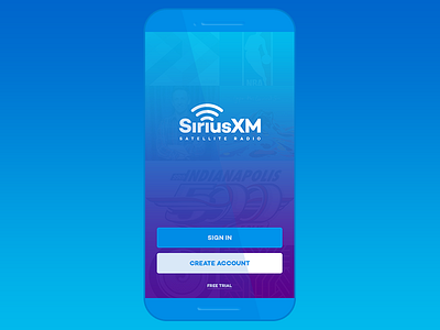 SXM Mobile App app blue mobile satellite radio sirius siriusxm xm
