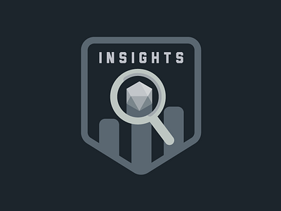 Facebook Insights analytics bar graph chart data gem insights logo monochrome