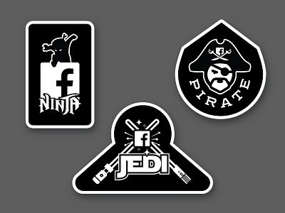 Facebook Engineering :: Recruiting Roles facebook jedi ninja pirate stickers