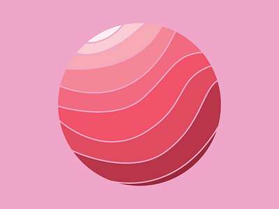 Sphere ball orb pink red sphere