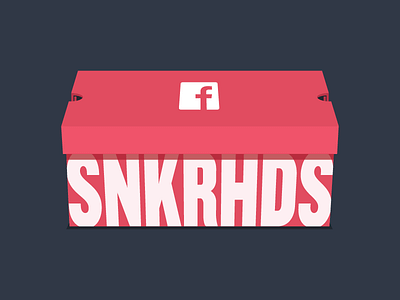 facebook SNKRHDS box red shoe sneaker head sneakers