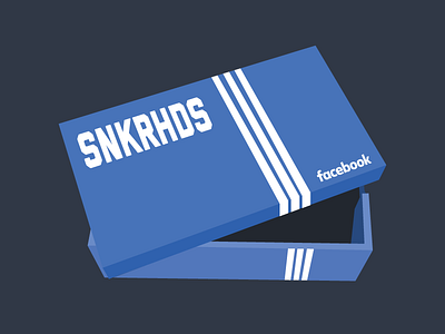 facebook SNKRHDS 3 box red shoe sneaker head sneakers