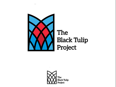 Black Tulip design logo logo design