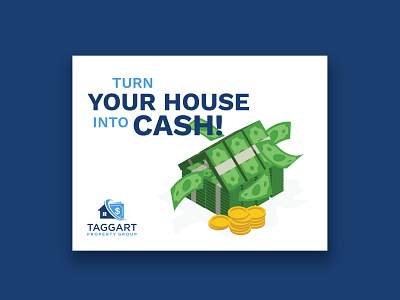 Taggart Property Postcard business design house logo logo design real estate vector