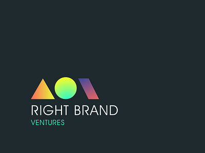 Right Brand Ventures Logo art business illustration logo vector