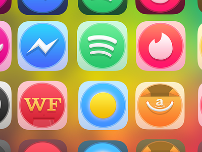Bellus for iOS 2018 colorful icon pack jailbreak rainbow