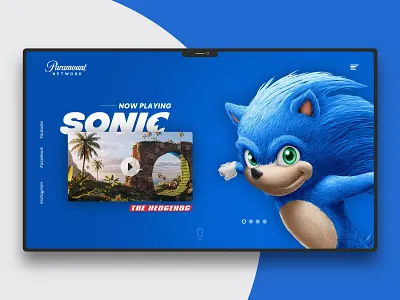 Sonic the hedgehog | Landing page design landing page sonic the hedgehog ui ui design website