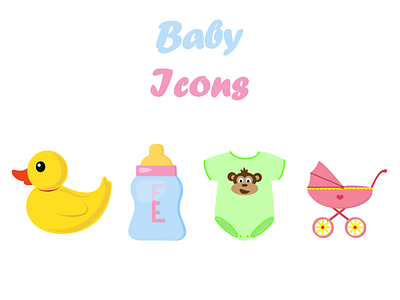 Baby icons baby bright color child children design icon site icons toy