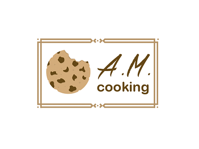 Logo for food blog amcooking cookie food food blog logo vector