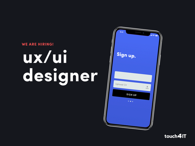 Hiring in a different way! after animation design designer effects gif hiring ios iphonex motion ui ux