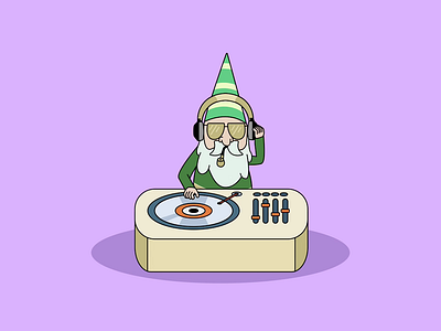 DJ Gnome Hands aftereffect aftereffects design dj dj animation flat gnome gnome hands gnomes rick and morty ui ux