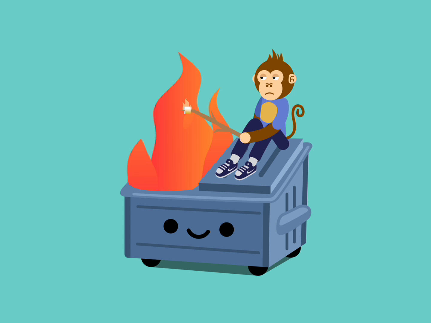 dumpster-fire-by-danny-sapio-on-dribbble