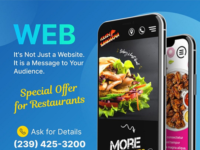 Special Offer for Restaurants design graphic design website website design