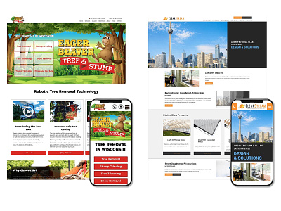 Eager Beaver and Clear Stream Website Design