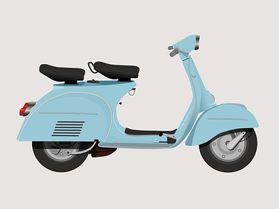 Vespa bike illustration illustrator motorcycle vespa
