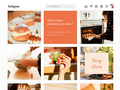 Feed Instagram - Influenceuse food