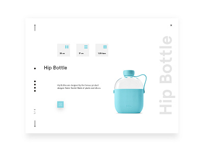 Product Page UI bottle interface page product ui ux water white