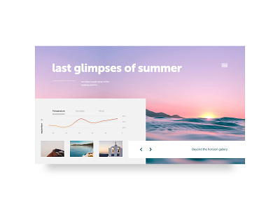 Summer shot desktop layout nature sea summer ui ux