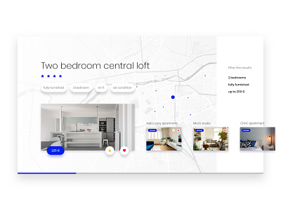 Rent UI apartments concept flat interface layout minimal rent ui ux web