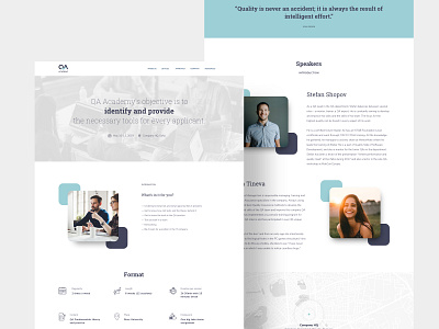 Software Academy Landing Page academy clean desktop landingpage layout minimal page ui ux web white