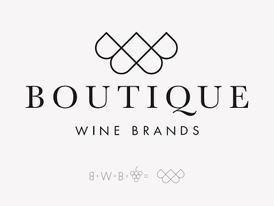 Boutique Wine Brands design typography