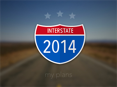 Interstate 14 2014 interstate plans roadmap sign