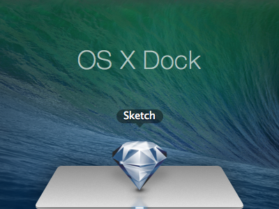 OS X Dock - Sketch Download download free free download mavericks os osx sketch sketch app vector