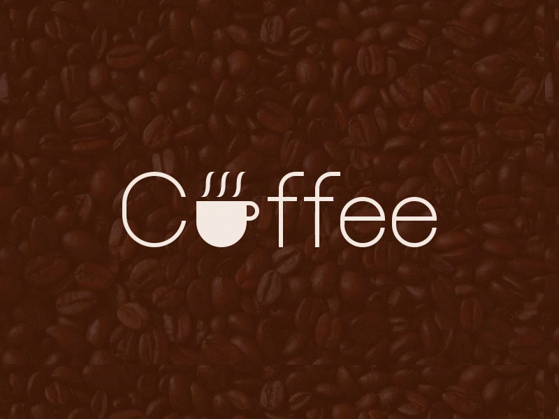 Coffee Animation animation coffee font icon